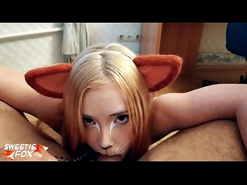 ❤️ Kitsune залгих дик, булэг нь түүний аманд ❤️❌ Хөөрхөн порно манайд ☑